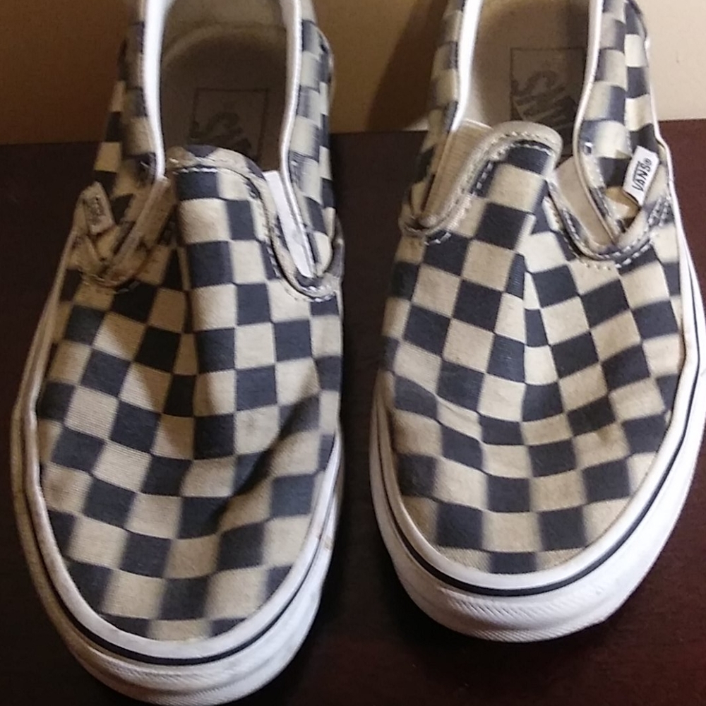 Checkered vans!